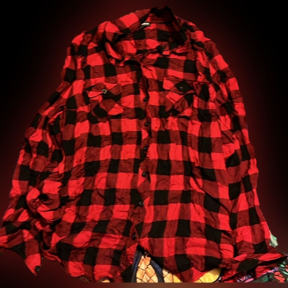 Torrid Size 1 Plaid Button Up Shirts